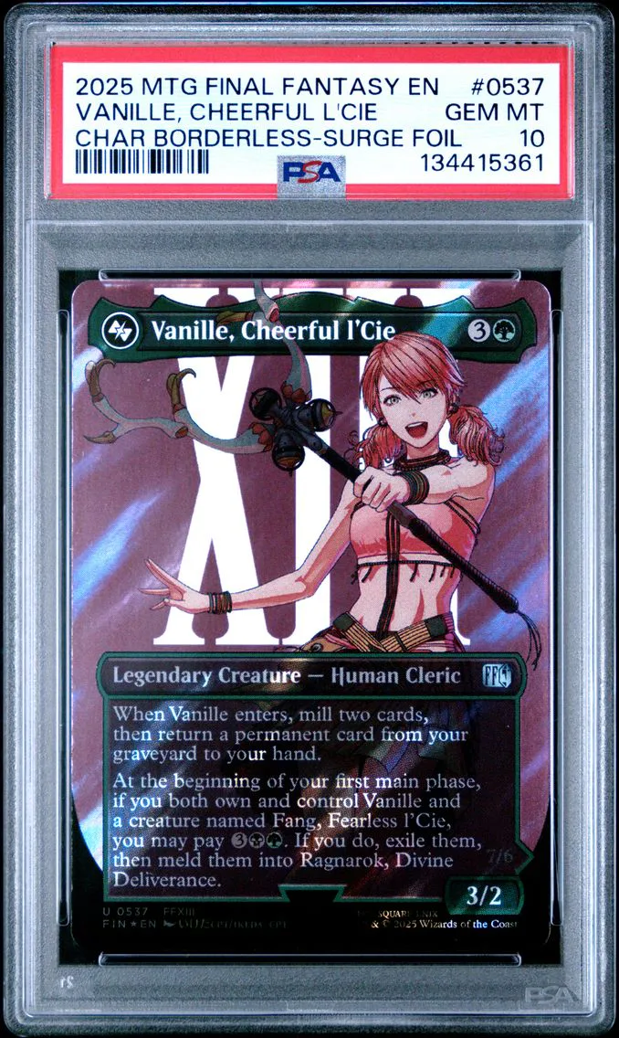 2025 #0537 Vanille, Cheerful L'Cie PSA 10 Final Fantasy Magic The Gathering