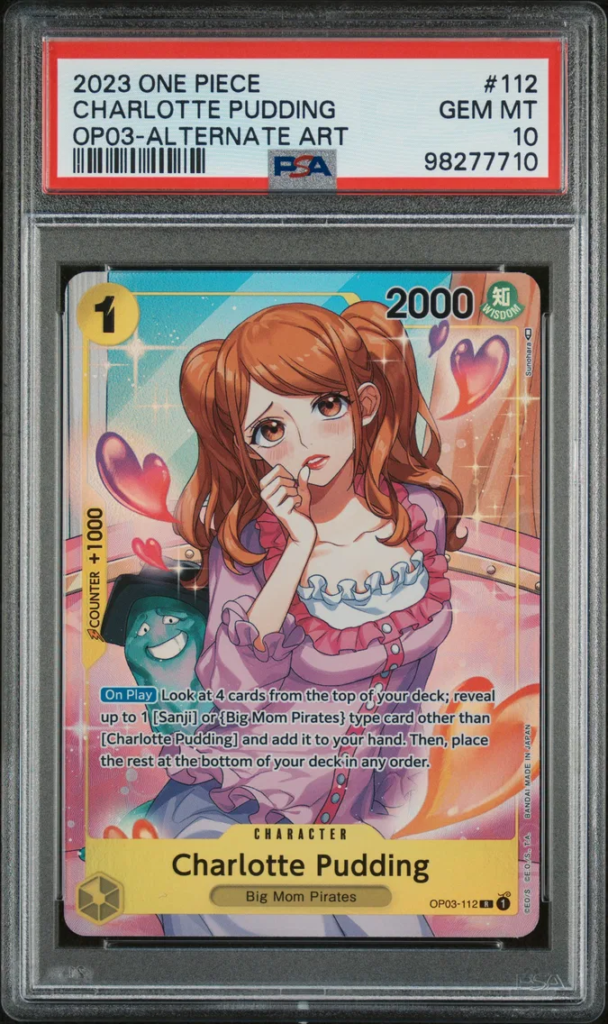 2023 #112 Charlotte Pudding PSA 10 One Piece OP03-Pillars of Strength
