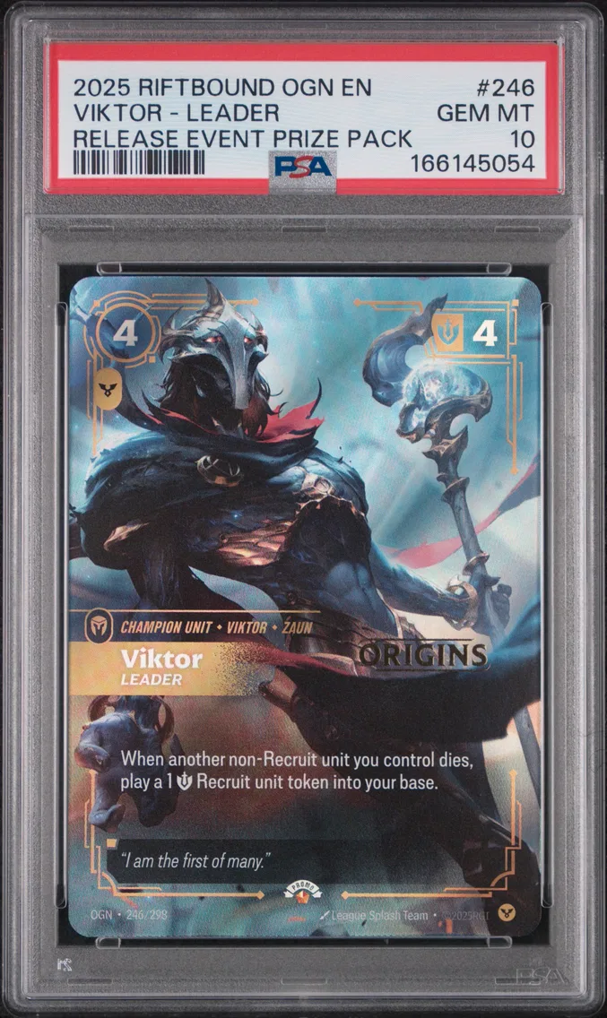 2025 #246 Viktor - Leader PSA 10 Riftbound: League of Legends Ogn-Origins