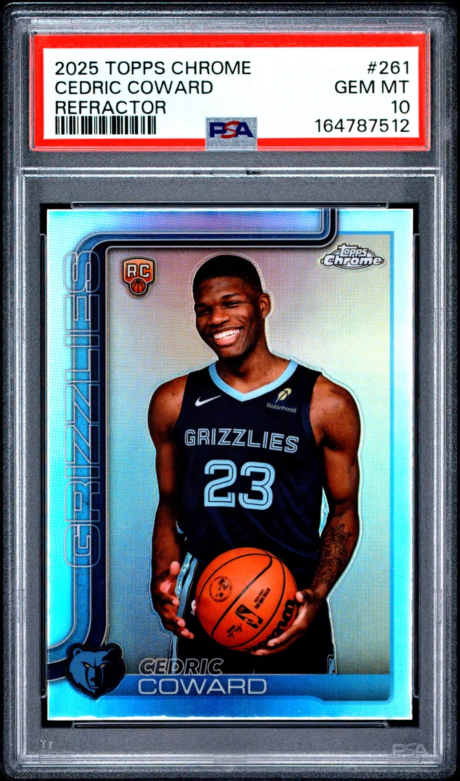 2025 #261 Cedric Coward PSA 10 Topps Chrome