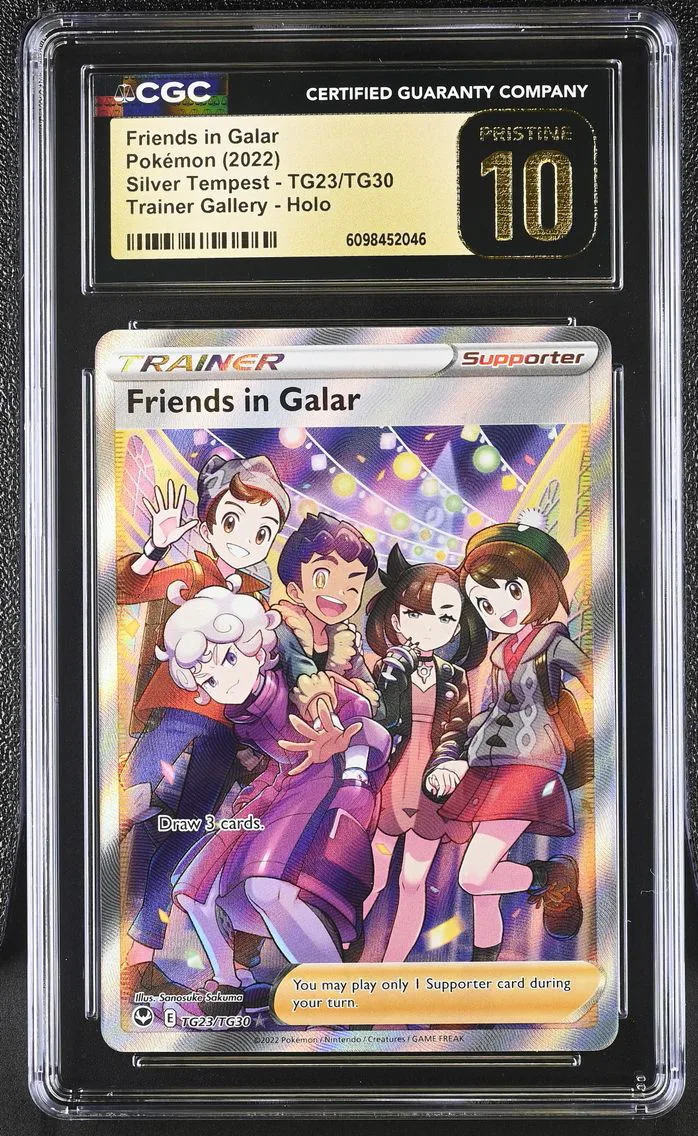2022 #TG23/TG30 Friends in Galar CGC 10 Pristine Silver Tempest - English