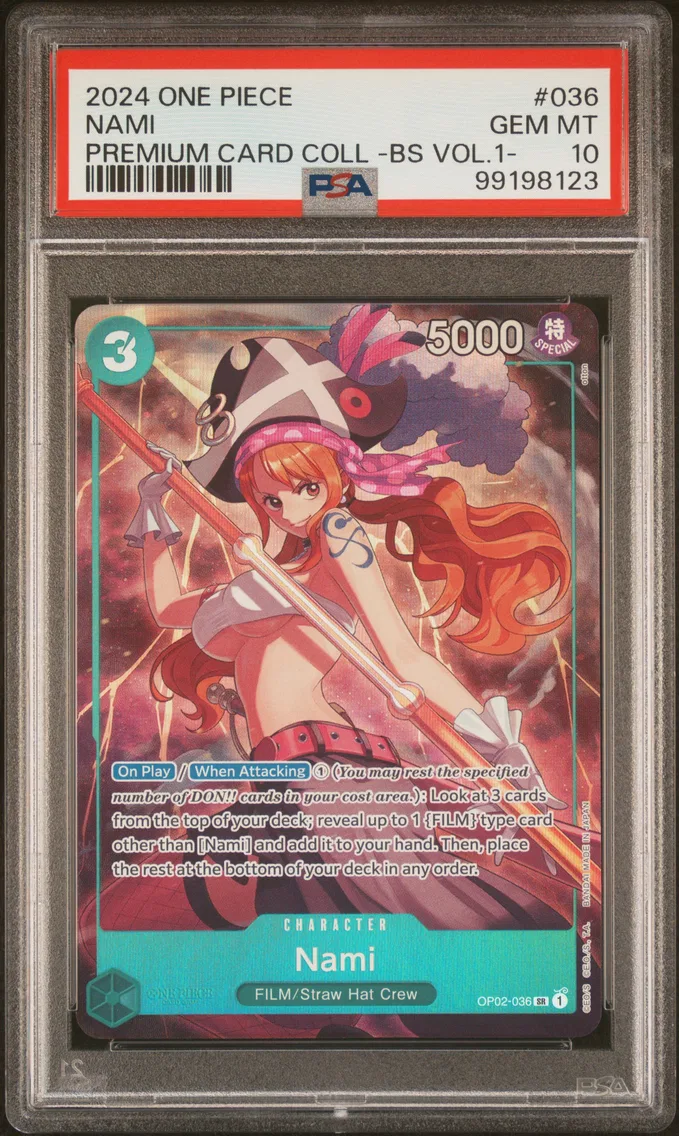 2024 #036 Nami PSA 10 One Piece Premium Card Collection -Best Selection Vol.1-