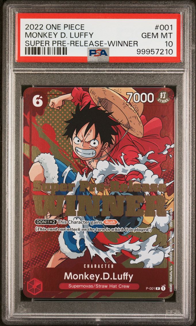 2022 #001 Monkey D. Luffy PSA 10