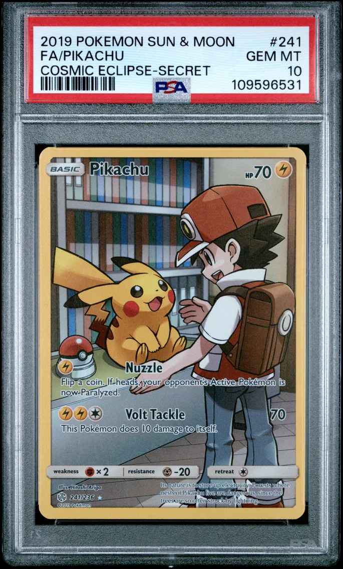 2019 #241 Full Art/Pikachu PSA 1