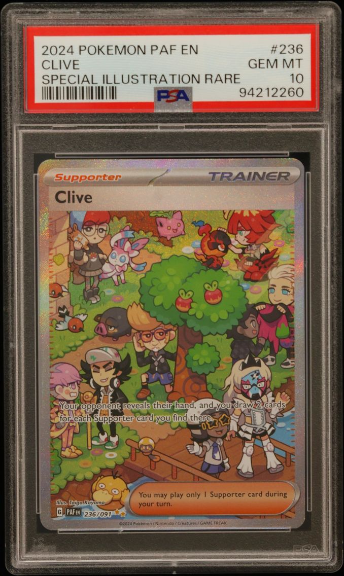 2024 #236 Clive PSA 10 Paf EN-Paldean Fates