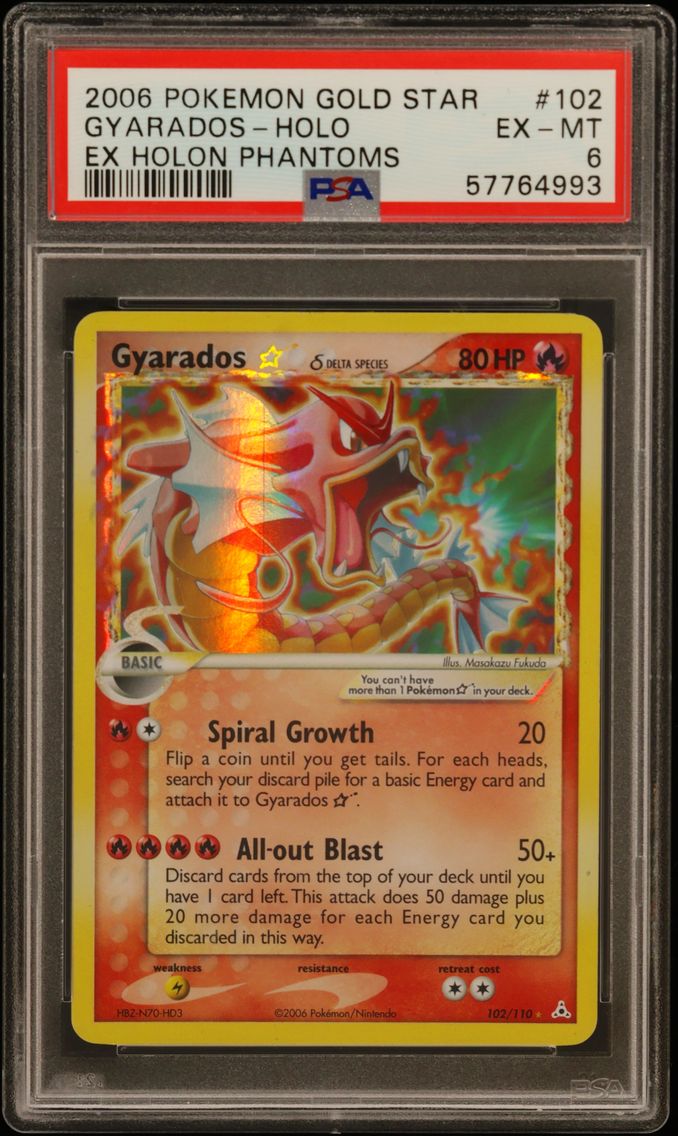 2006 #102 Gyarados-Holo Gold Sta