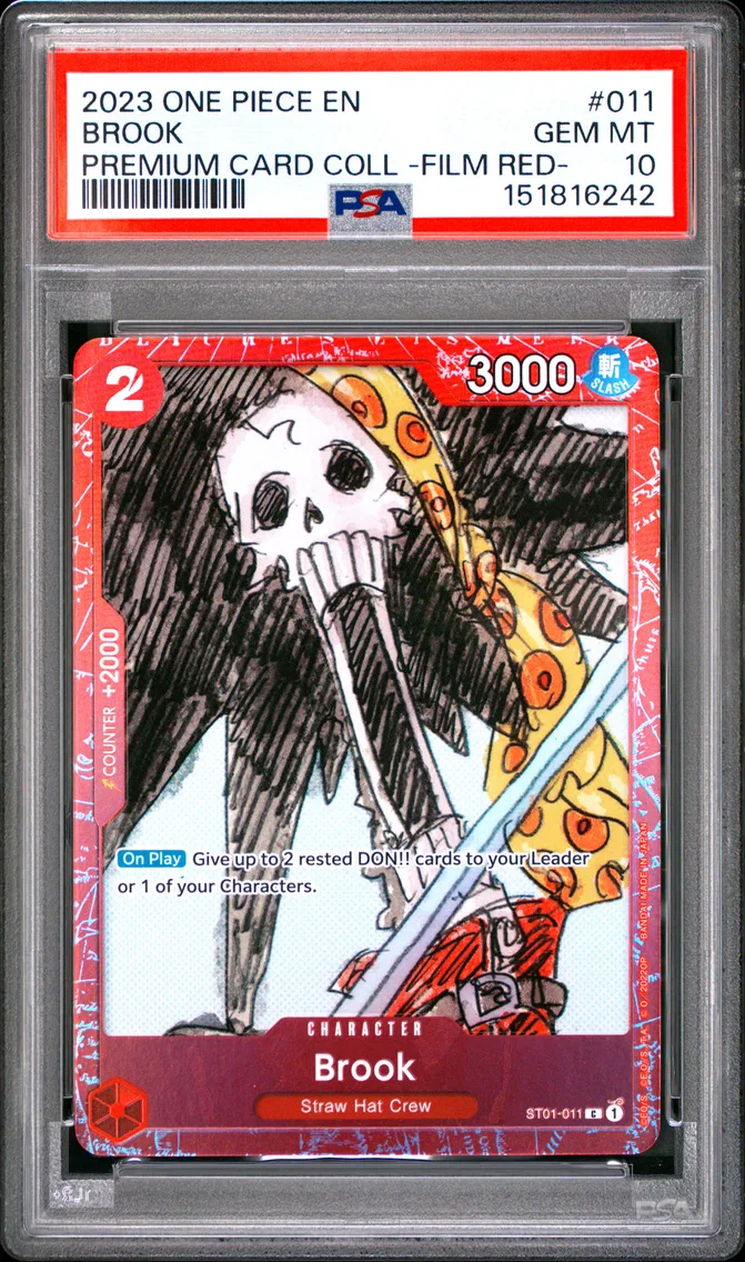 2023 #011 Brook PSA 10 One Piece Premium Card Collection -One Piece Film Red-