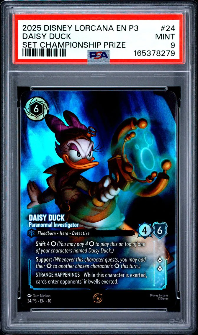 2025 #24 Daisy Duck - Paranormal Investigator PSA 9 Disney Lorcana EN P3-Promo