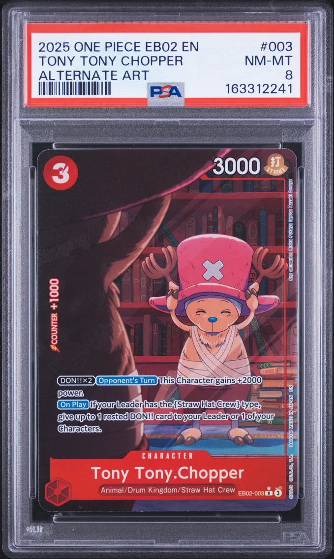 2025 #003 Tony Tony Chopper PSA 8 One Piece EB02-Extra Booster -Anime 25th Collection-
