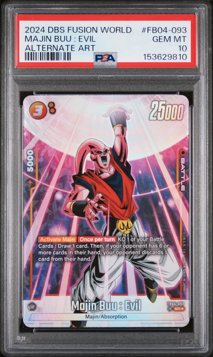 2024 #FB04-093 Majin Buu : Evil PSA 10 Dragon Ball Super Card Game Fusion World Ultra Limit