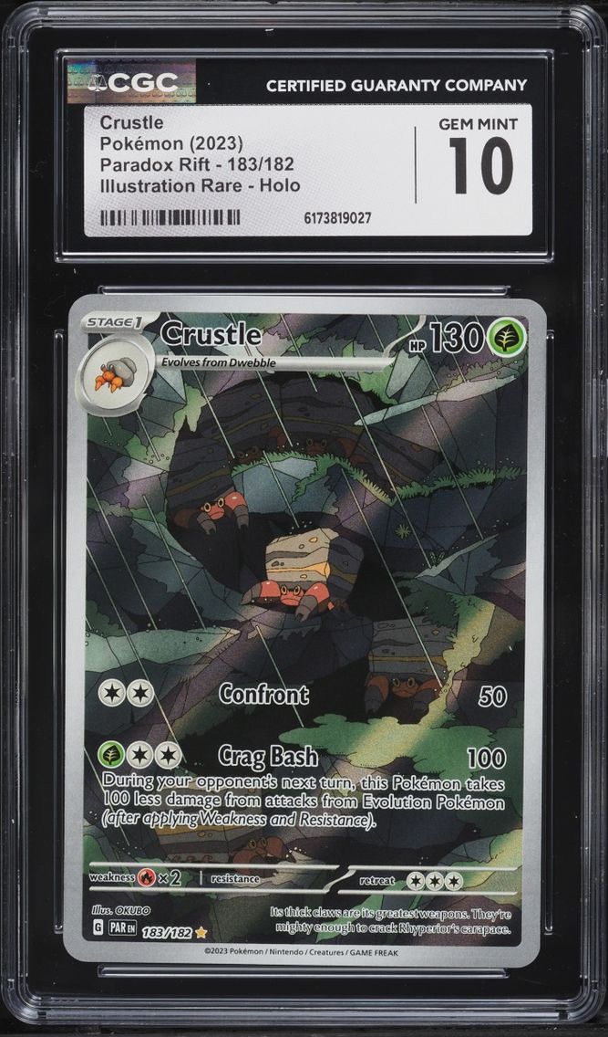 2023 Pokemon Scarlet & Violet Paradox Rift IR Crustle #183 CGC 10 GEM MINT