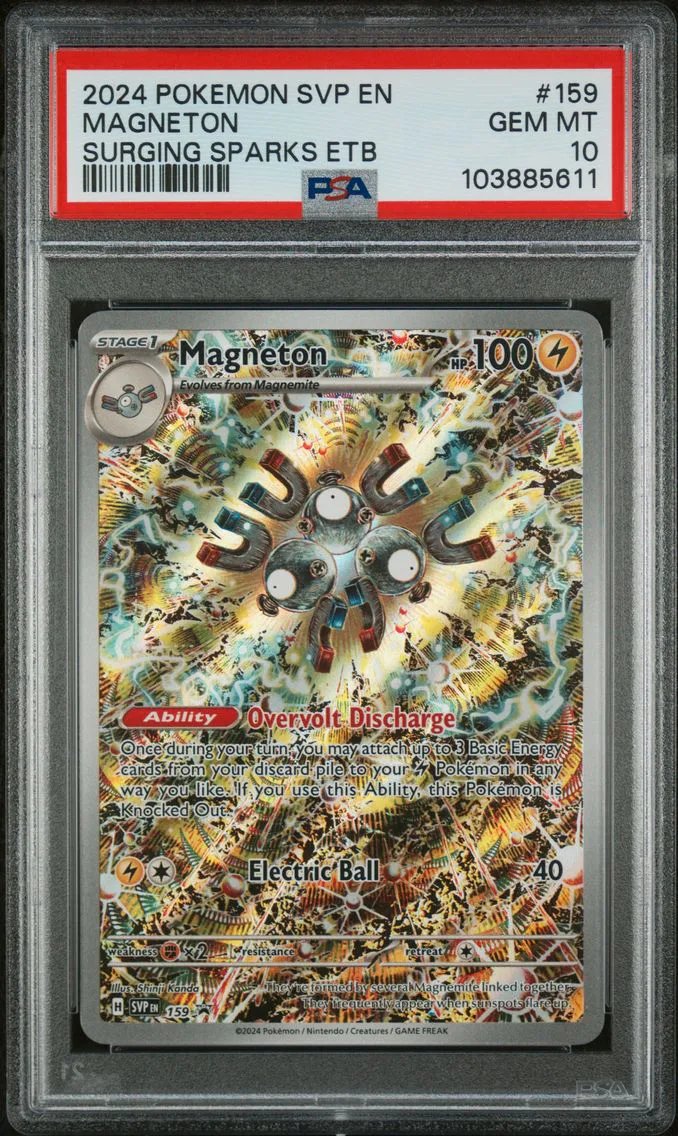 2024 #159 Magneton PSA 10 Svp EN-SV Black Star Promo Pokemon