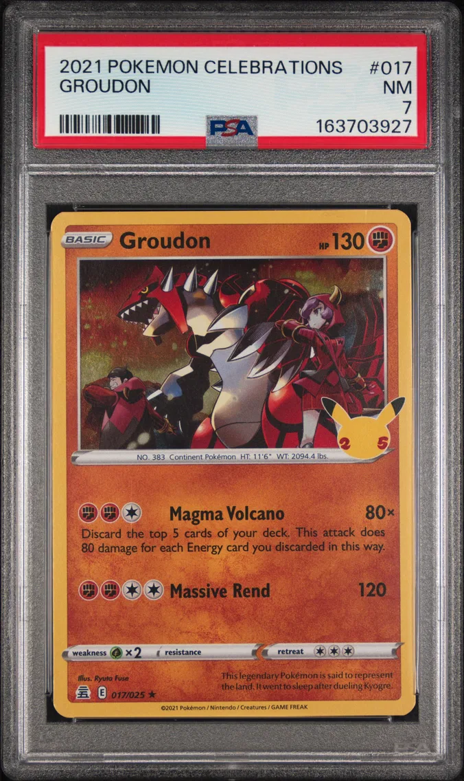2021 #017 Groudon PSA 7 Celebrations