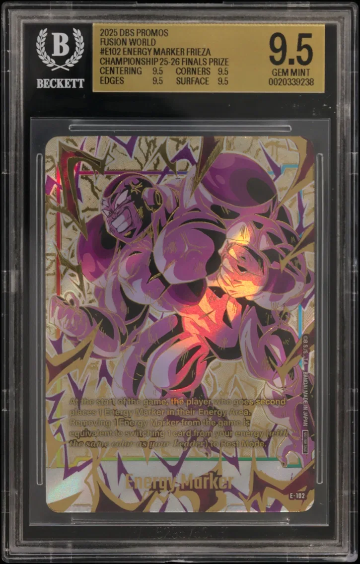 2025 #E102 Energy Marker (Frieza)/(Championship 25-26 Finals Participation Prize) BGS 9.5 Dragon Ball Super Card Game Fusion World Promos