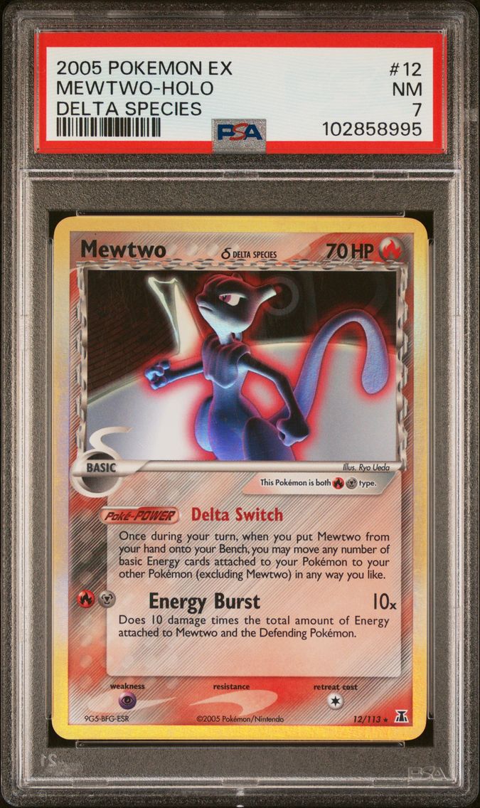 2005 #12 Mewtwo-Holo PSA 7 EX Delta Species