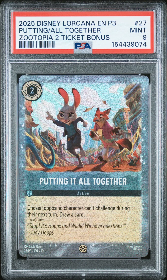 2025 #27 Putting It All Together PSA 9 Disney Lorcana EN P3-Promo