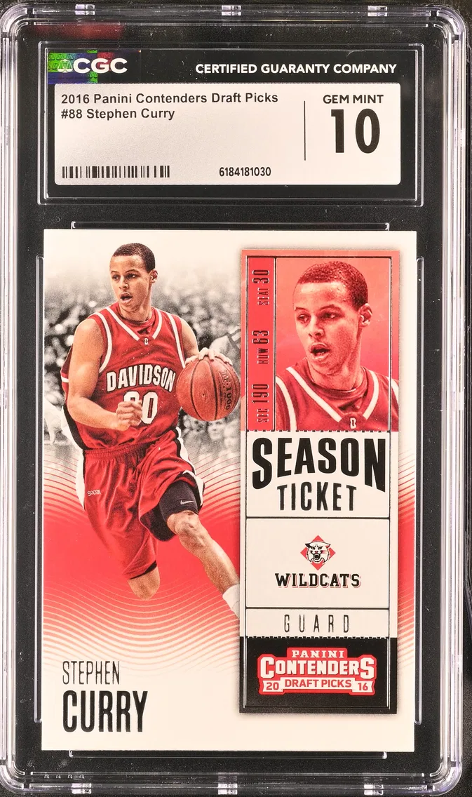 2016 #88 Stephen Curry CGC 10 Panini Contenders Draft Picks