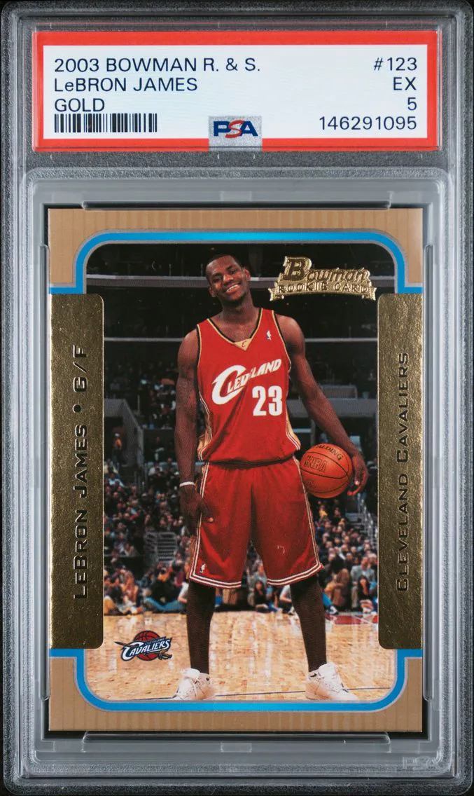 2003 #123 LeBron James PSA 5 Bowman Rookies & Stars