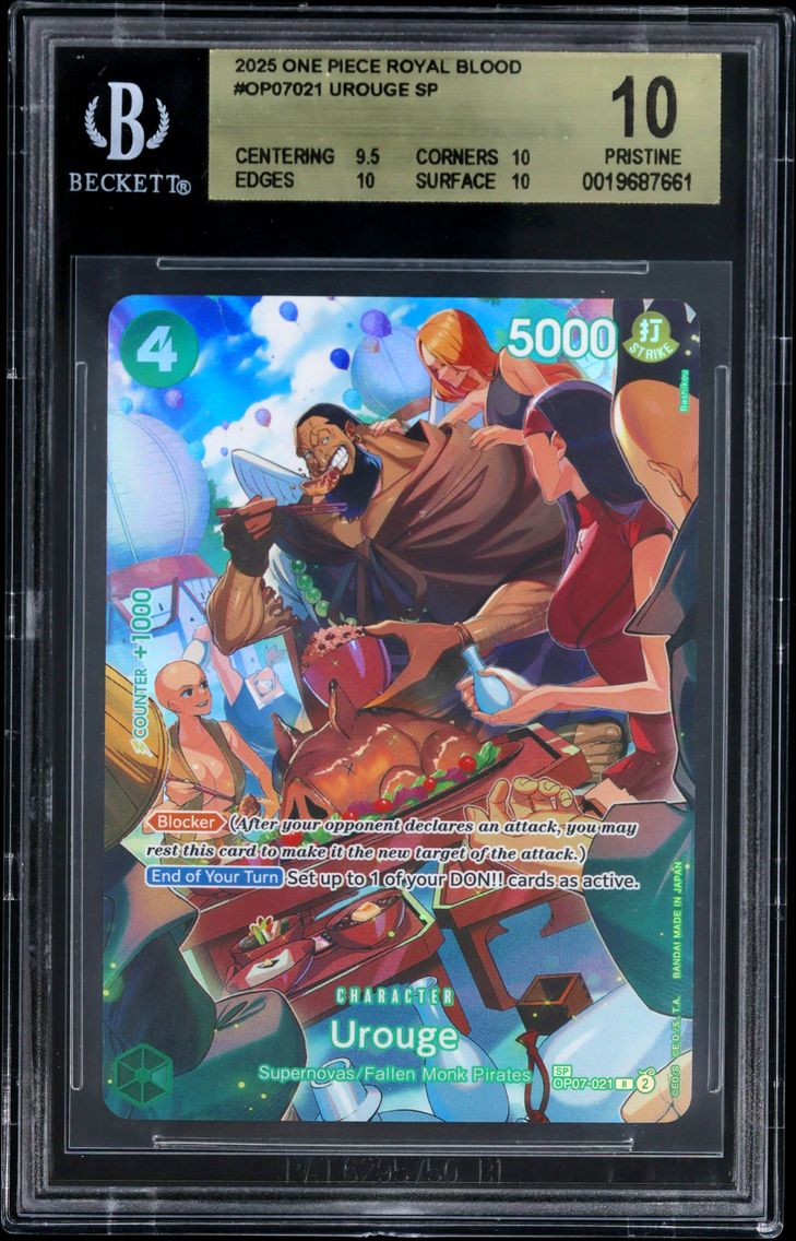 2025 #OP07021 Urouge SP BGS 10 One Piece Card Game Royal Blood