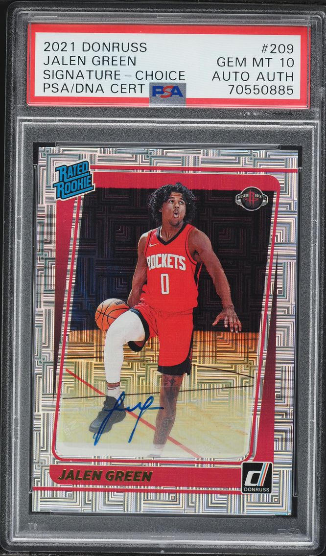 2021 #209 Jalen Green PSA 10 Pan