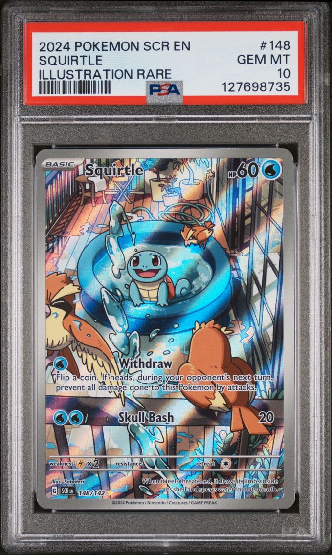 2024 #148 Squirtle PSA 10 Stella