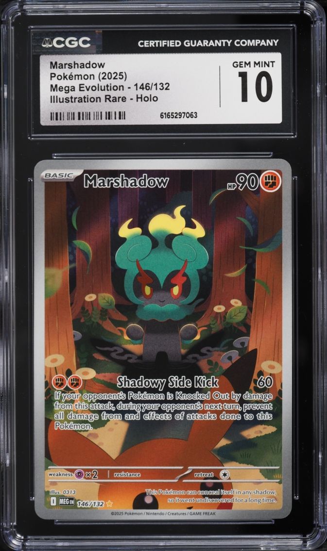 2025 Pokemon Mega Evolution IR Marshadow #146 CGC 10 GEM MINT