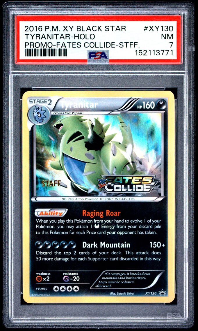 2016 #XY130 Tyranitar-Holo PSA 7