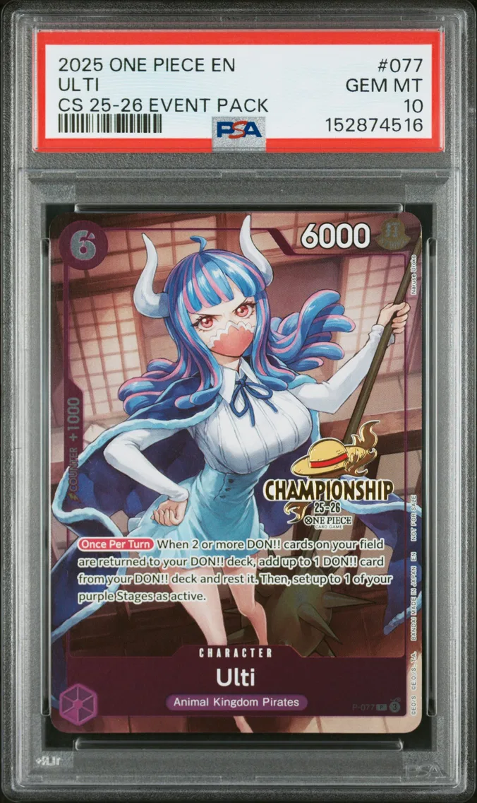 2025 #077 Ulti PSA 10 One Piece Championship 2025-26 Event Pack