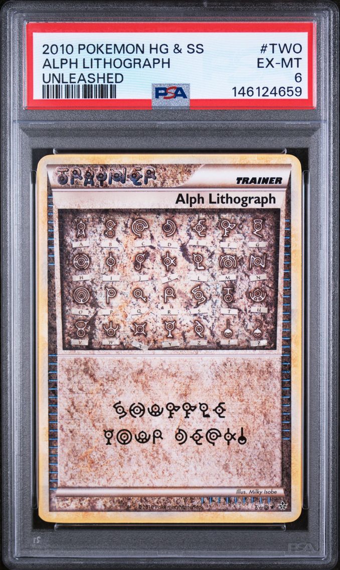 2010 #TWO Alph Lithograph PSA 6 Heartgold & Soulsilver Unleashed