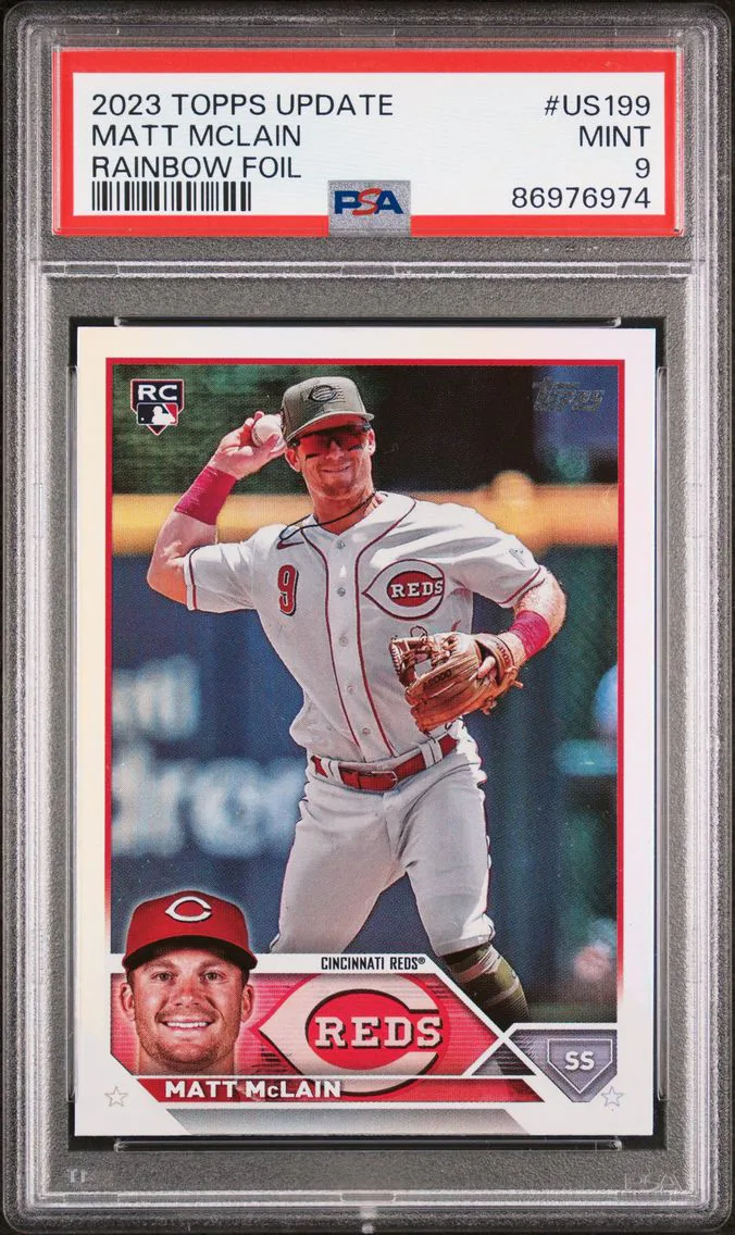 2023 #US199 MATT MCLAIN PSA 9 Topps Update