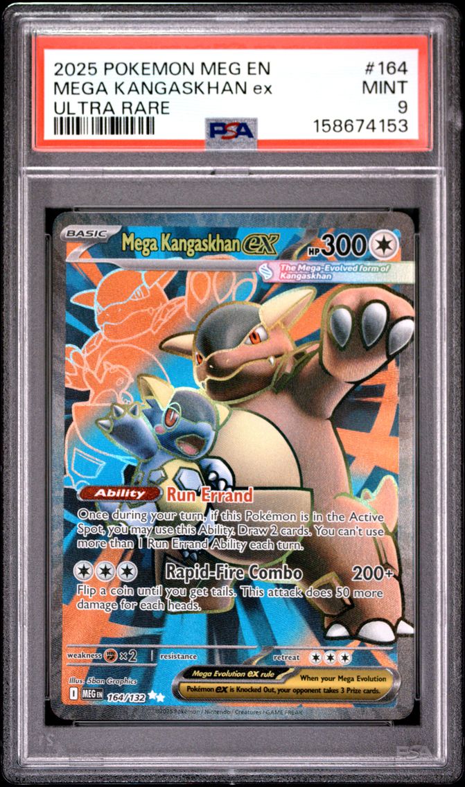 2025 #164 Mega Kangaskhan EX PSA 9 Meg EN-Mega Evolution