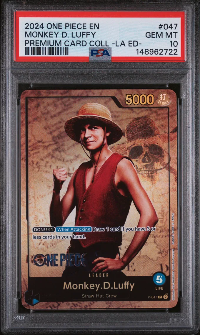 2024 #047 Monkey D. Luffy PSA 10 One Piece Premium Card Collection -Live Action Edition-