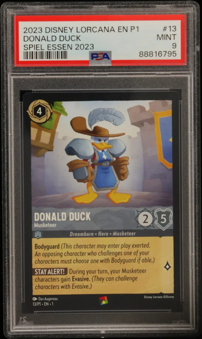 2023 #13 DONALD DUCK PSA 9 Disney Lorcana EN P1-Promo