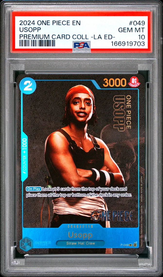 2024 #049 Usopp PSA 10 One Piece Premium Card Collection -Live Action Edition-