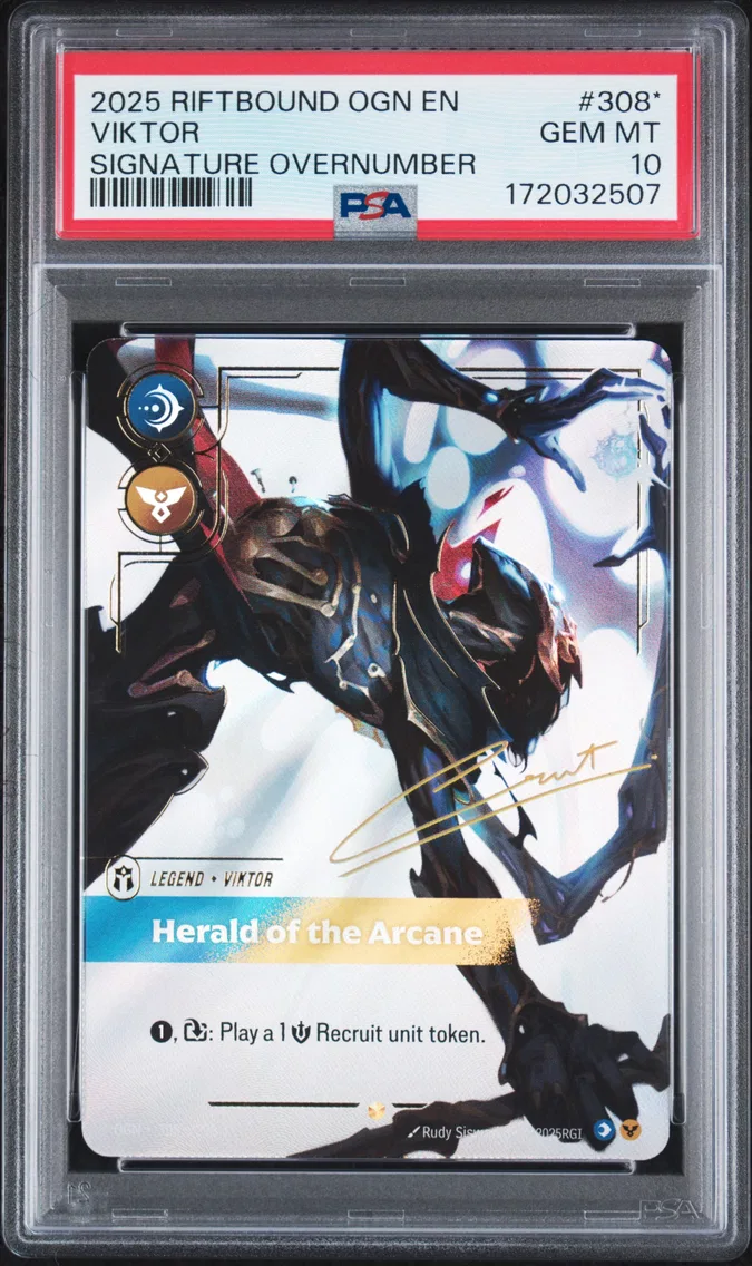 2025 #308* Viktor - Herald of the Arcane PSA 10 Riftbound: League of Legends Ogn-Origins