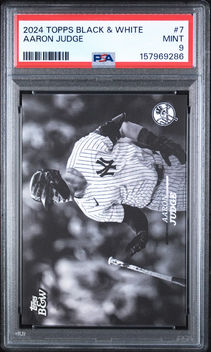 2024 #7 Aaron Judge PSA 9 Topps Black and White