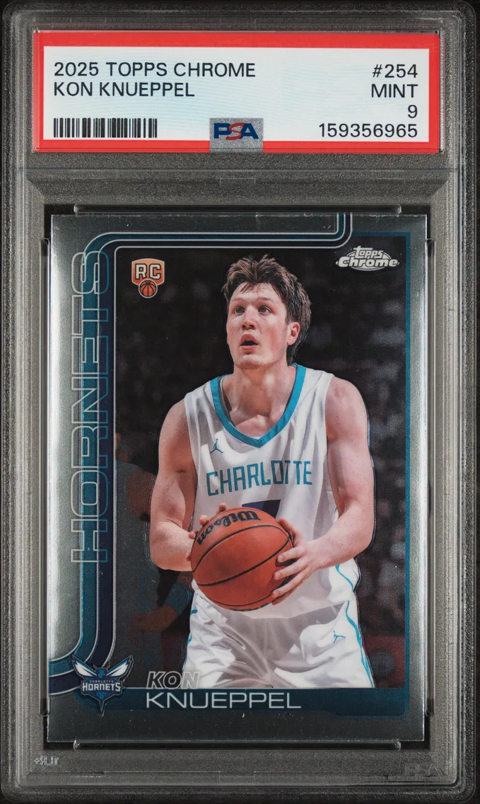 2025 #254 Kon Knueppel PSA 9 Topps Chrome