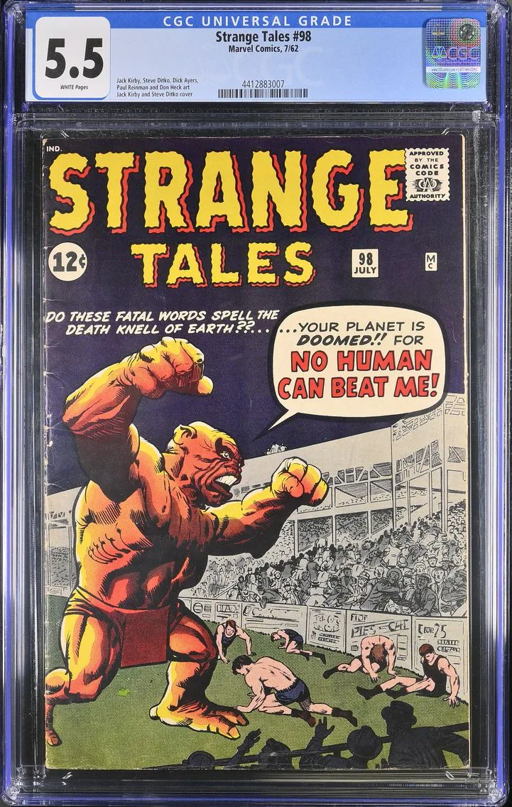 1962 Strange Tales #98 CGC 5.5 Marvel Comics