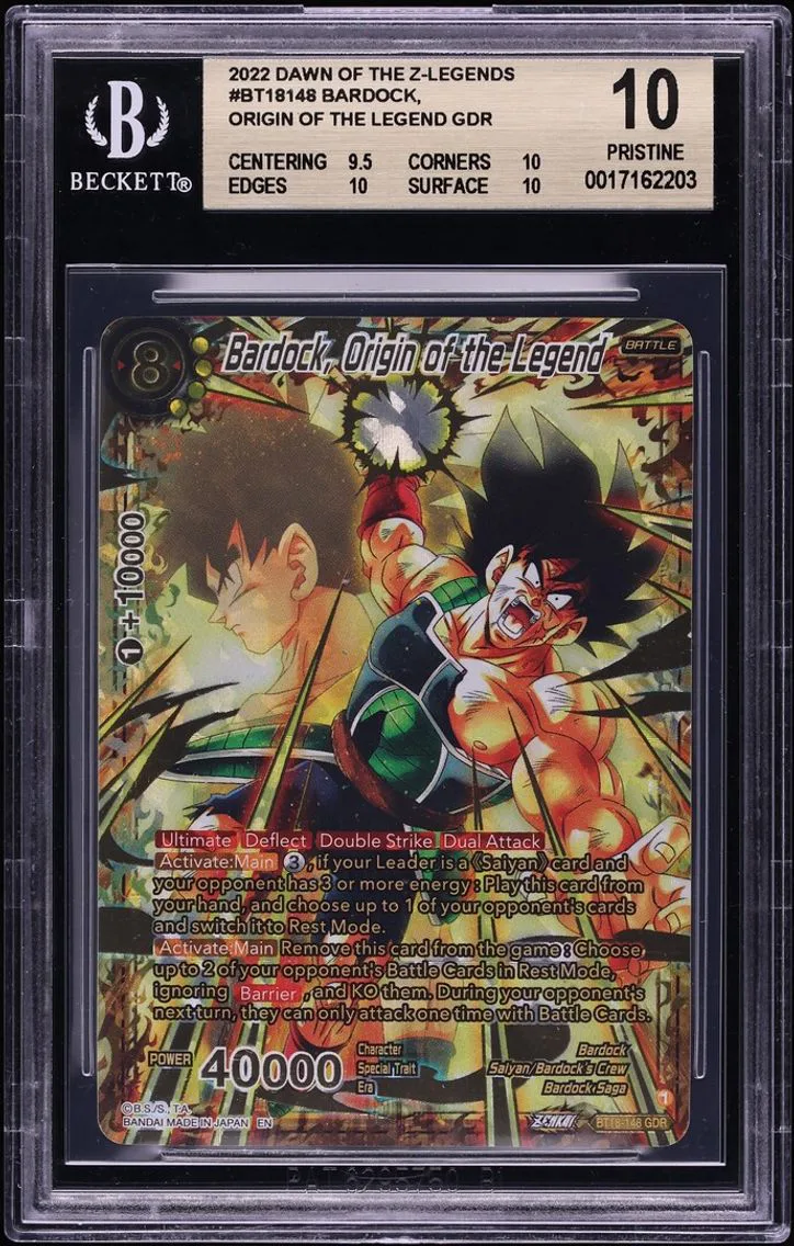 2022 #148 Bardock Origin Of The Legend GDR BGS 10 Dragon Ball Super Dawn Of Z-Legends