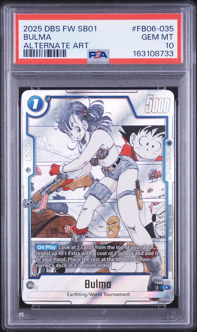 2025 #FB06-035 Bulma PSA 10 Dragon Ball Super Card Game Fusion World Manga Booster 01