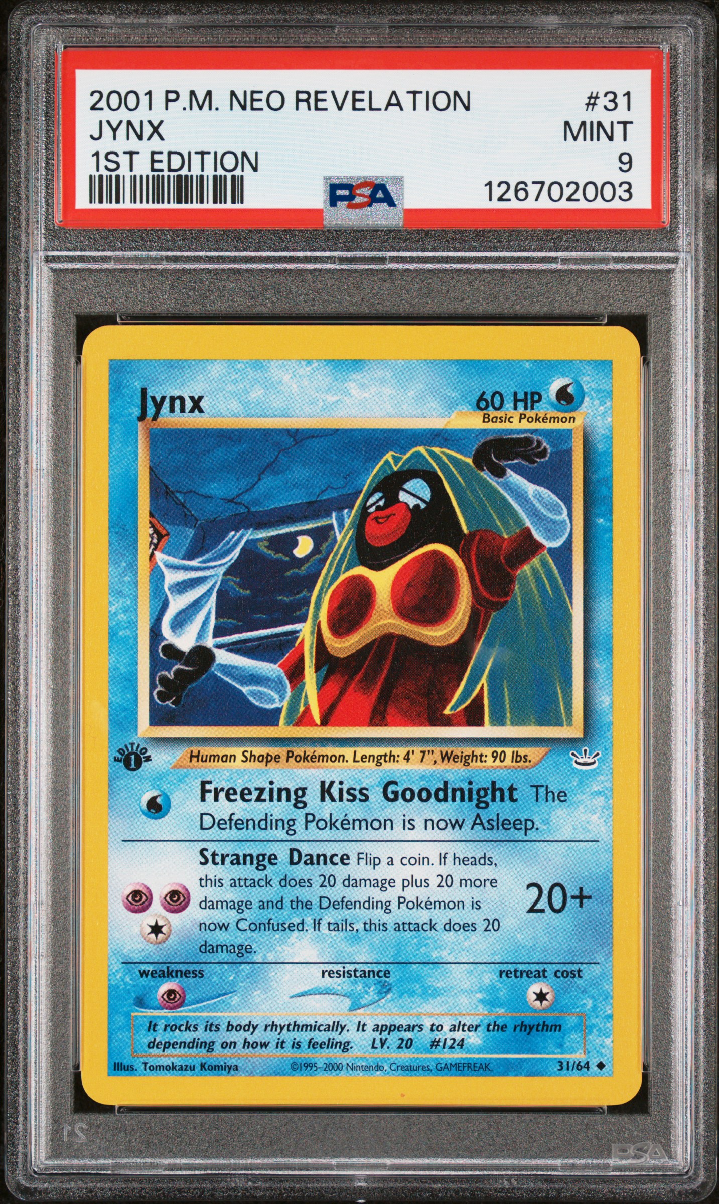 2001 #31 Jynx 1st Edition PSA 9 Neo Revelation