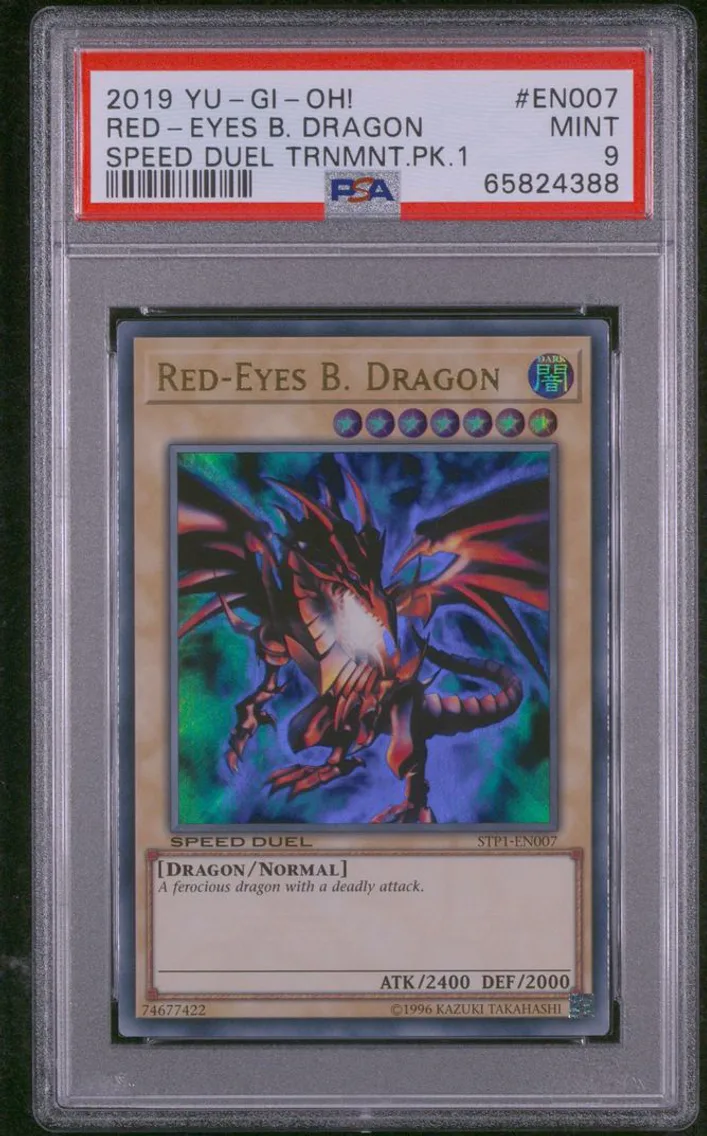 2019 YU-GI-OH! SPEED DUEL TOURNAMENT PACK 1 #EN007 RED-EYES B. DRAGON PSA 9