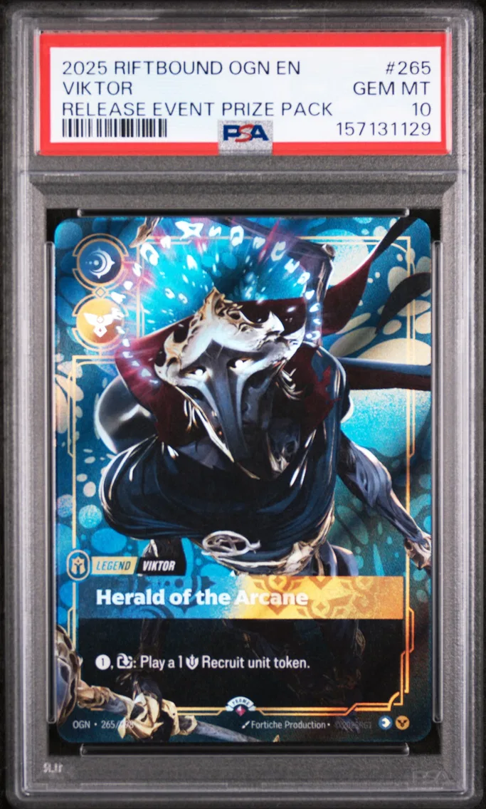2025 #265 Viktor - Herald of the Arcane PSA 10 Riftbound: League of Legends Ogn-Origins