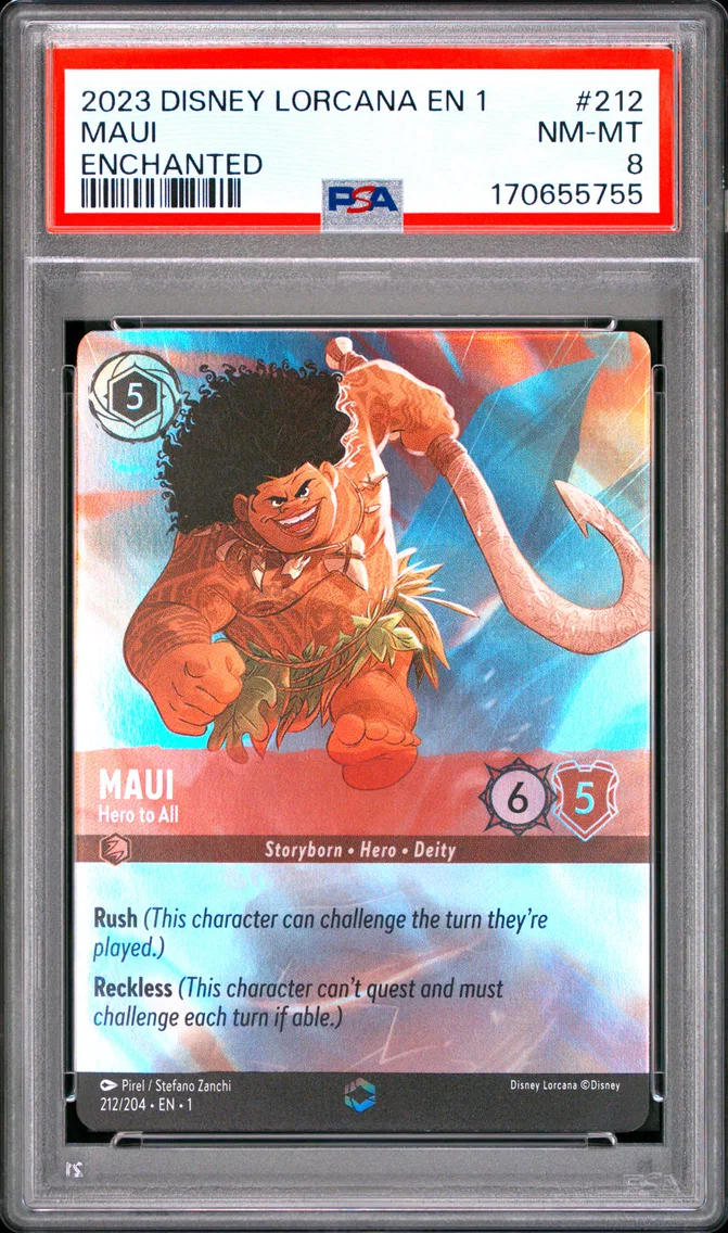 2023 #212 Maui - Hero to All PSA 8 Disney Lorcana EN 1-the First Chapter