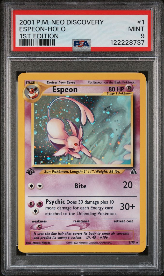 2001 #1 Espeon-Holo 1st Edition