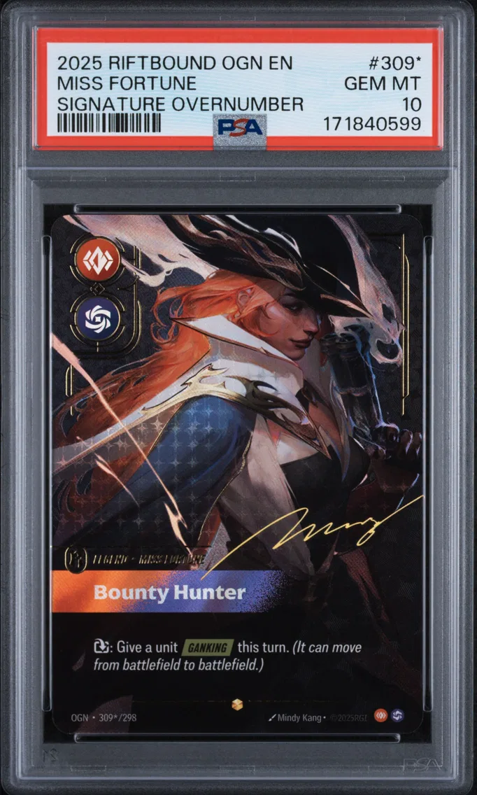 2025 #309* Miss Fortune PSA 10 Riftbound: League of Legends Ogn-Origins