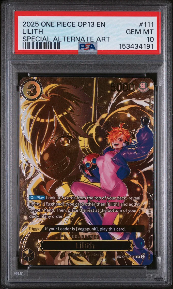 2025 #111 Lilith PSA 10 One Piece OP13-Carrying on His Will