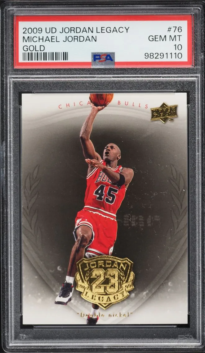2009 #76 Michael Jordan PSA 10 Upper Deck Jordan Legacy Gold
