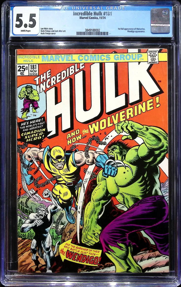 1974 Incredible Hulk #181 CGC 5.5 Marvel Comics