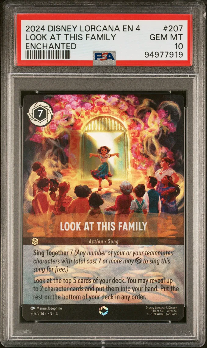 2024 #207 Look at This Family PSA 10 Disney Lorcana EN 4-Ursula's Return